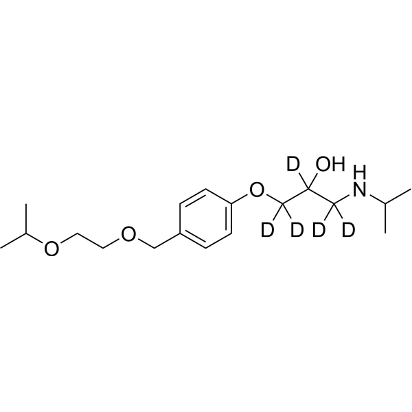 Bisoprolol-d<sub>5</sub> Chemical Structure