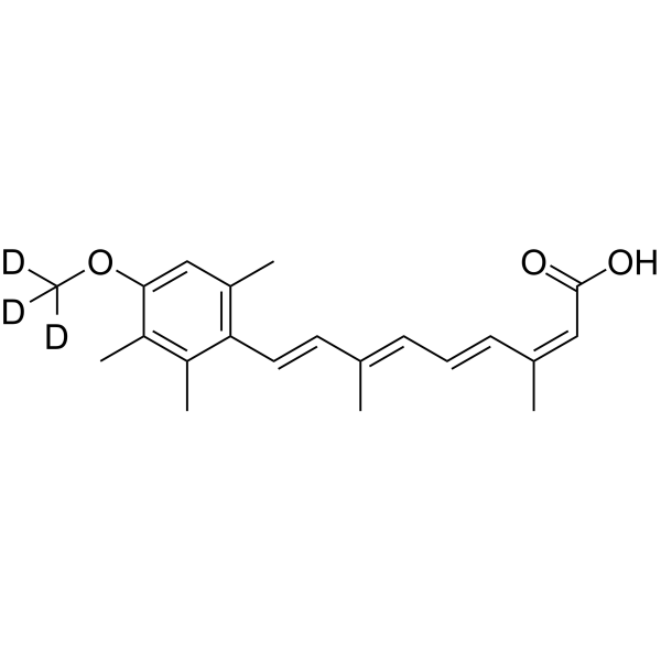 13-cis Acitretin-d<sub>3</sub> Chemical Structure