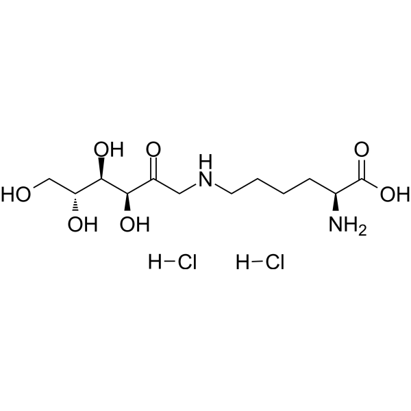 Fructosyl-lysine dihydrochloride Chemical Structure