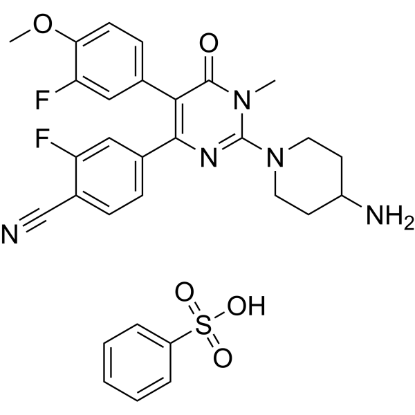 Pulrodemstat benzenesulfonate Chemical Structure