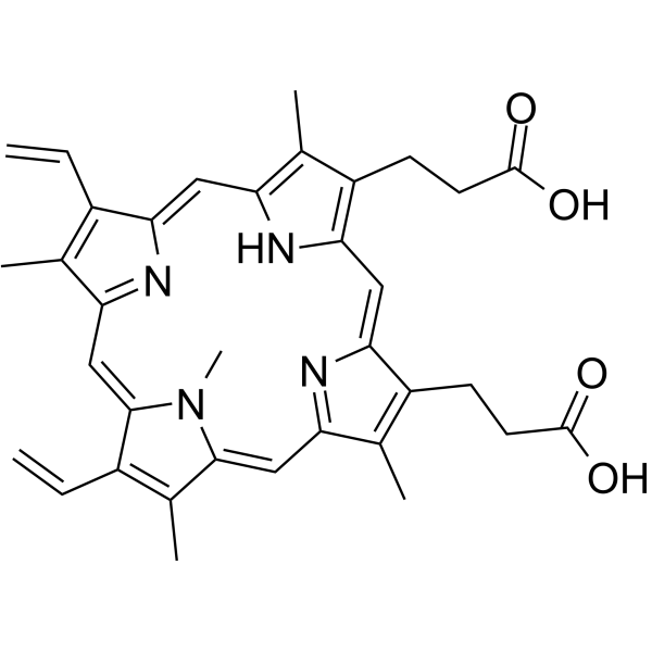 N-Methylprotoporphyrin IX Chemical Structure