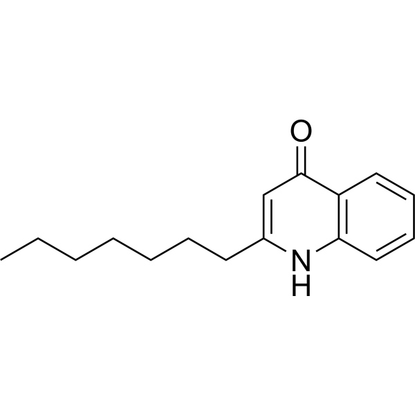 2-Heptyl-4-quinolone Chemical Structure