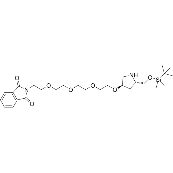 Phthalimide-PEG4-PDM-OTBS Chemical Structure