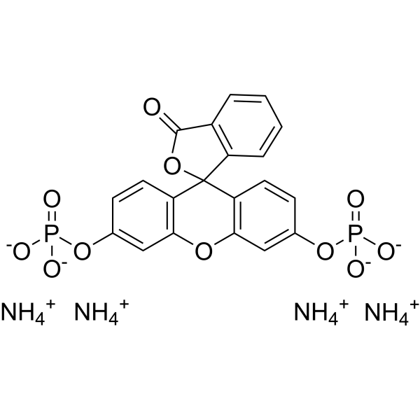 Fluorescein diphosphate tetraammonium Chemical Structure