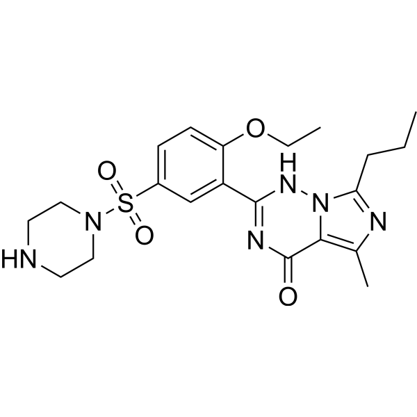 N-Desethyl vardenafil Chemical Structure