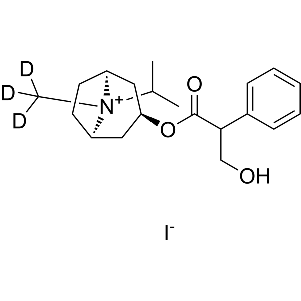 Ipratropium-d<sub>3</sub> iodide Chemical Structure