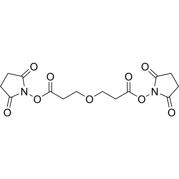 Bis-PEG1-NHS ester Chemical Structure