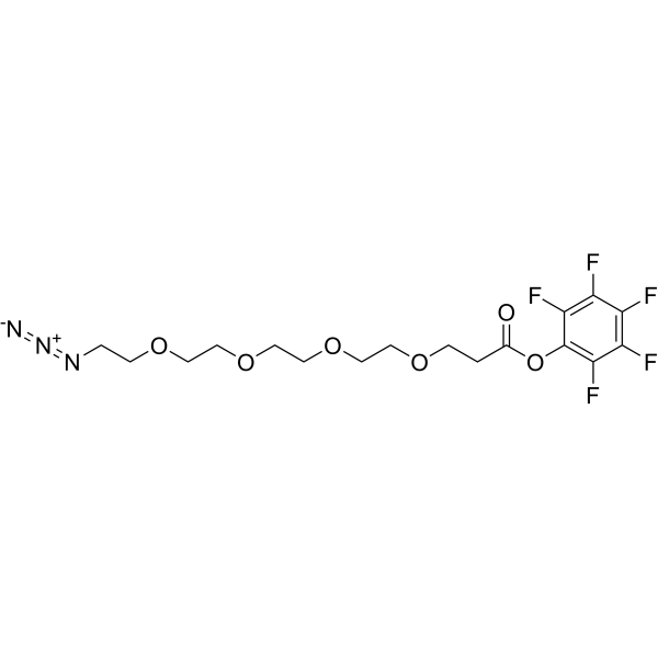 N3-PEG4-C2-Pfp ester Chemical Structure