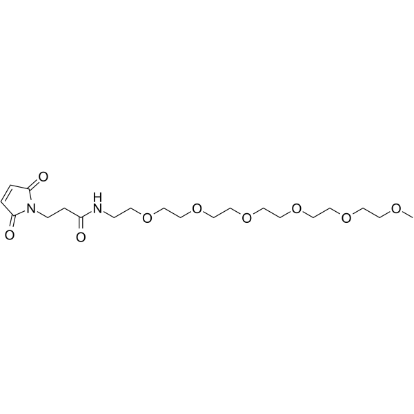 m-PEG6-amino-Mal Chemical Structure