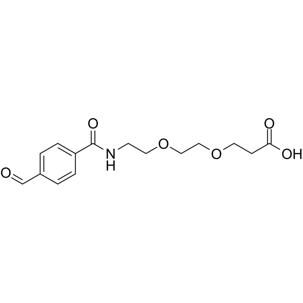 Ald-Ph-amido-PEG2-C2-acid Chemical Structure