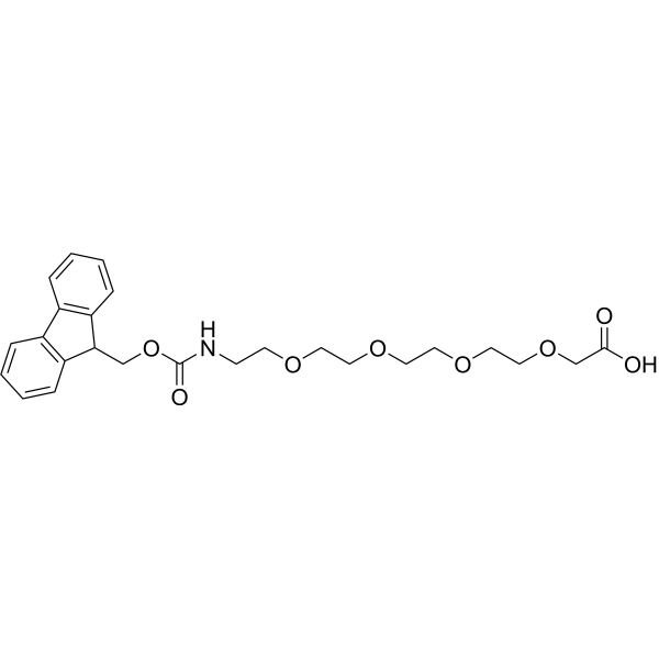 Fmoc-NH-PEG4-CH2COOH Chemical Structure