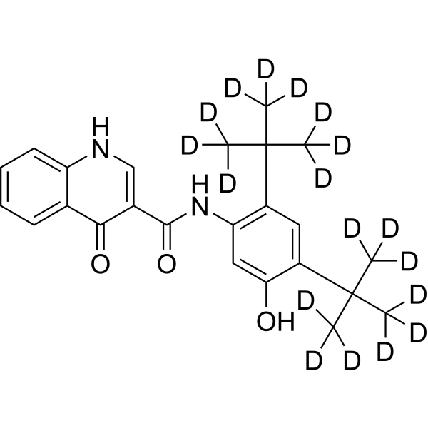 Ivacaftor-d<sub>18</sub> Chemical Structure