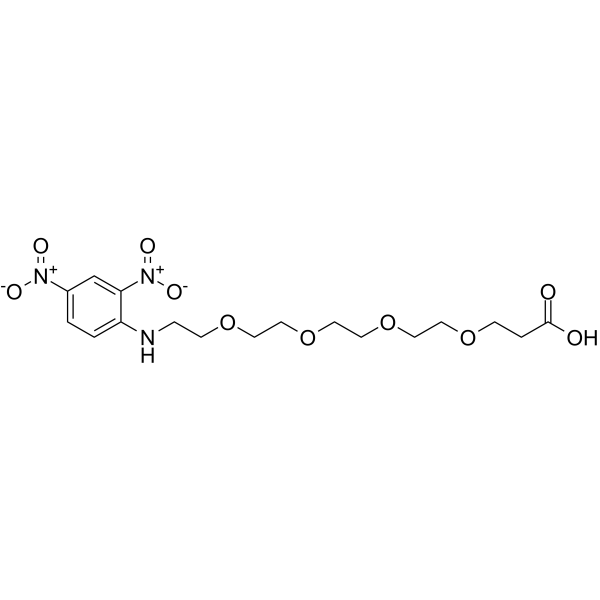 DNP-PEG4-acid Chemical Structure