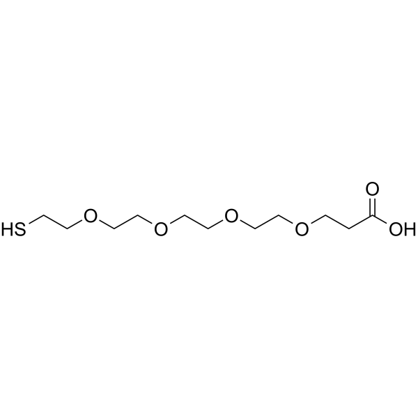 Thiol-PEG4-acid Chemical Structure