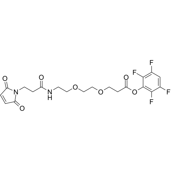 Mal-amido-PEG2-TFP ester Chemical Structure