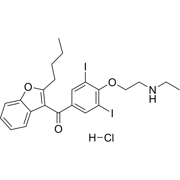 Desethylamiodarone hydrochloride Chemical Structure