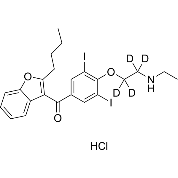 Desethyl Amiodarone-<em>d4</em> hydrochloride
