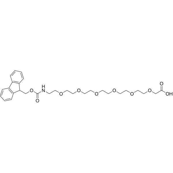 Fmoc-NH-PEG6-CH2COOH Chemical Structure