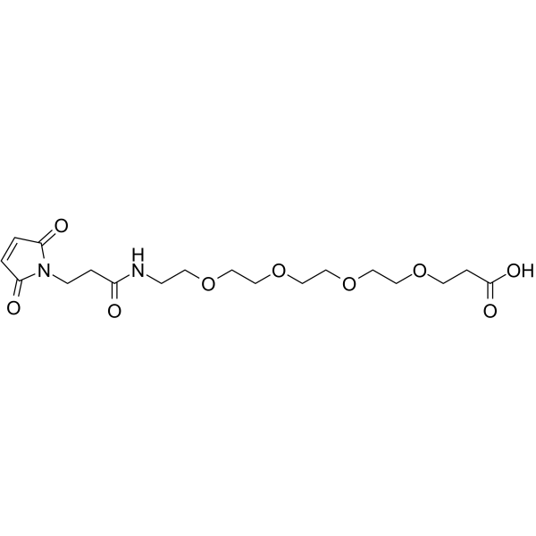 Mal-amido-PEG4-acid Chemical Structure