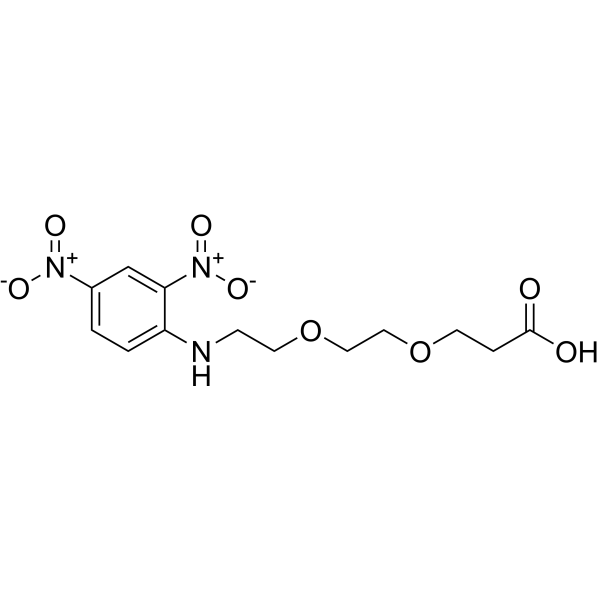 DNP-NH-PEG2-C2-acid Chemical Structure