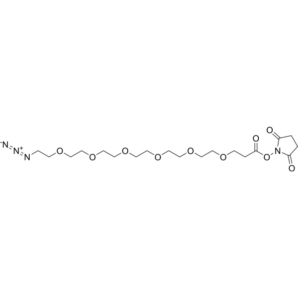 Azido-PEG6-NHS ester Chemical Structure