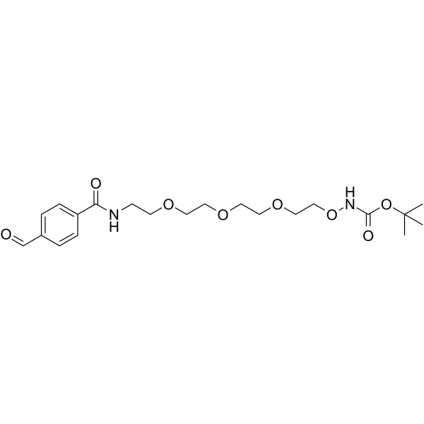 Ald-Ph-PEG4-NH-Boc Chemical Structure