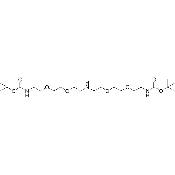 NH-bis(C2-PEG2-NH-Boc) Chemical Structure