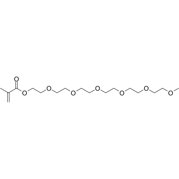 m-PEG6-2-methylacrylate Chemical Structure
