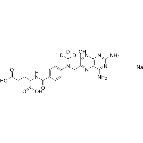 <em>7</em>-Hydroxymethotrexate-d3 sodium