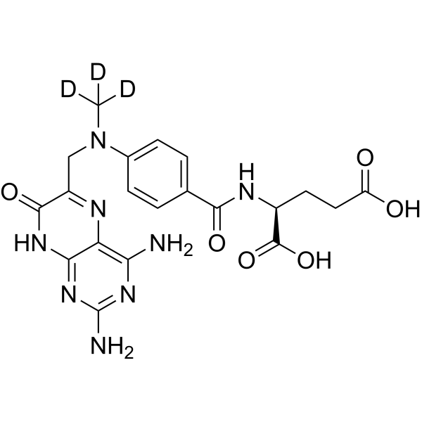 7-Hydroxymethotrexate-d<sub>3</sub> Chemical Structure