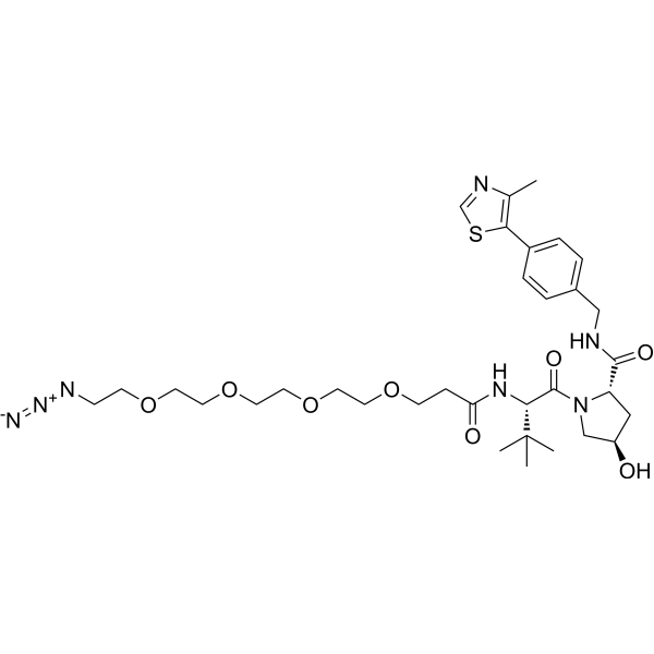 (S,R,S)-AHPC-C2-PEG4-N3 Chemical Structure