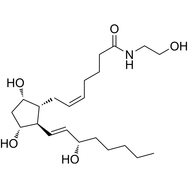 Prostaglandin F2α ethanolamide Chemical Structure