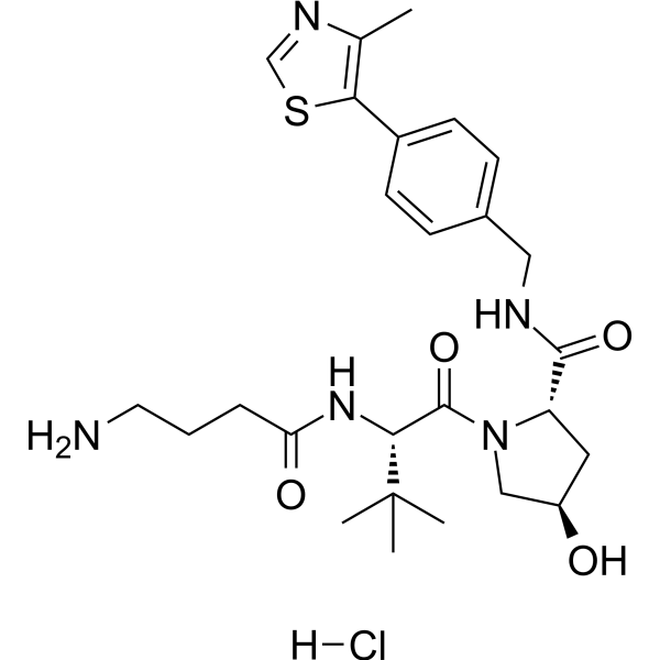 (S,R,S)-AHPC-C3-NH2 hydrochloride Chemical Structure