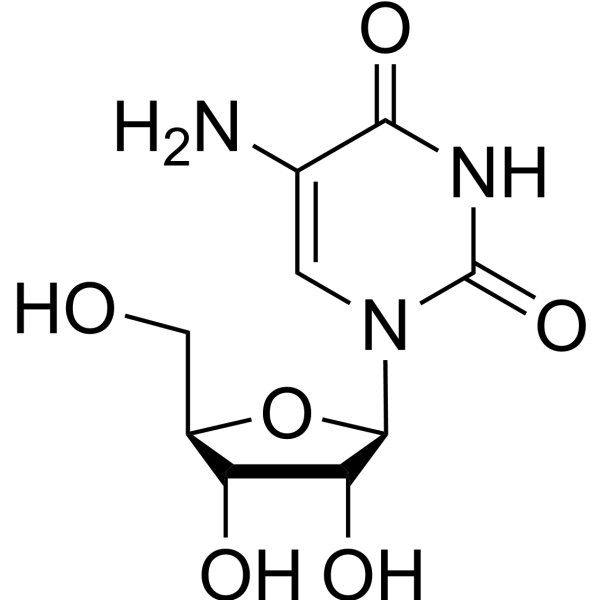 5-Aminouridine Chemical Structure