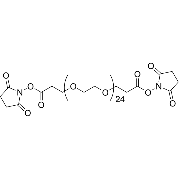 Bis-PEG25-NHS ester Chemical Structure