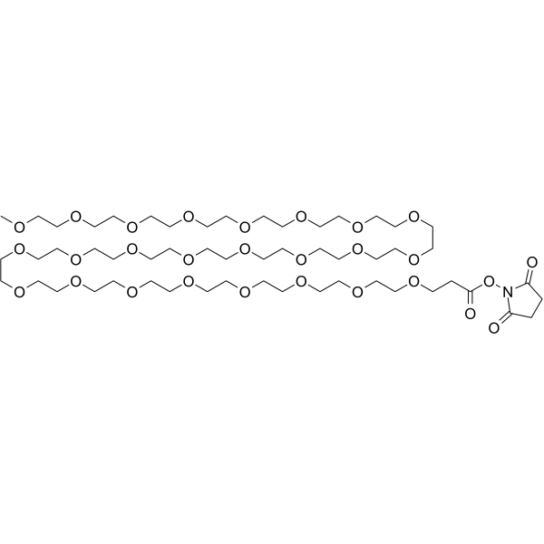 m-PEG24-NHS ester Chemical Structure