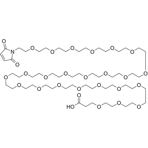 Mal-PEG24-acid Chemical Structure