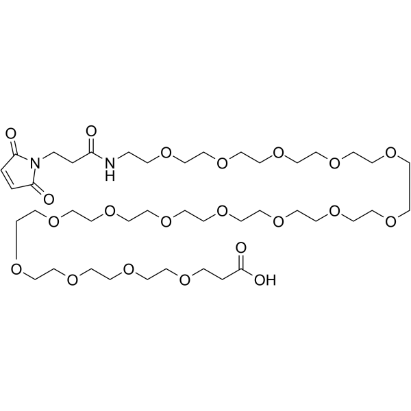 Mal-amido-PEG16-acid Chemical Structure