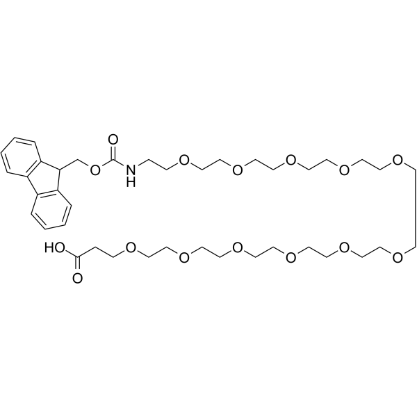 Fmoc-NH-PEG11-CH2CH2COOH Chemical Structure