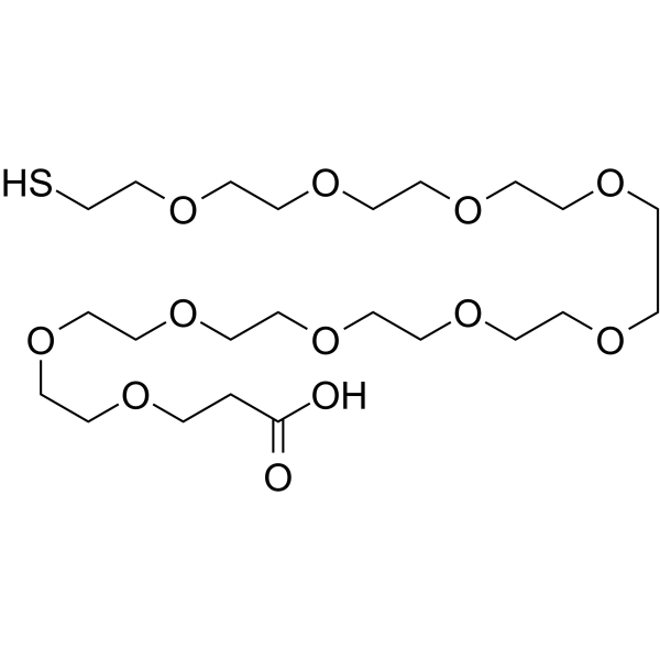 HS-PEG10-CH2CH2COOH Chemical Structure