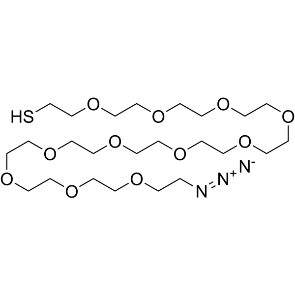 HS-PEG11-CH2CH2N3 Chemical Structure