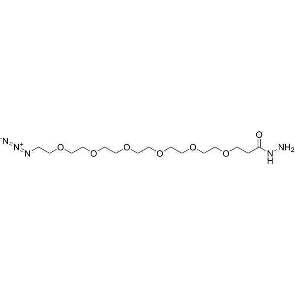 N3-PEG6-Propanehydrazide Chemical Structure