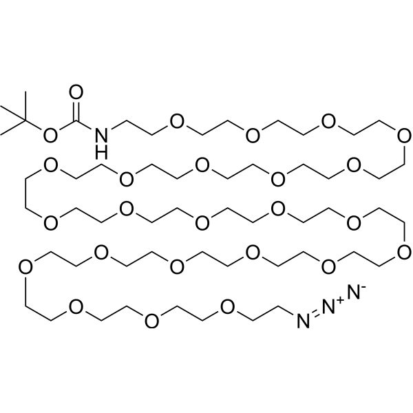 Boc-NH-PEG23-CH2CH2N3 Chemical Structure