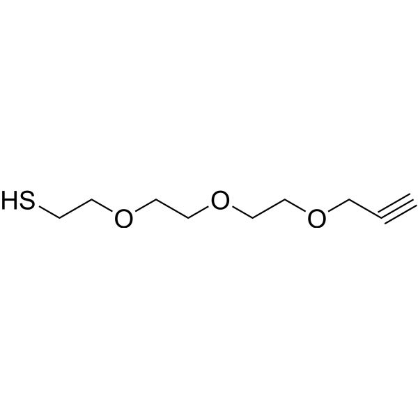 Propargyl-PEG3-SH Chemical Structure