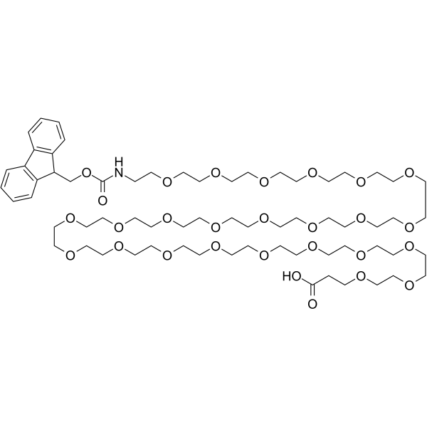 Fmoc-N-PEG24-acid Chemical Structure