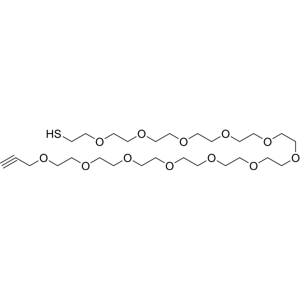 Propargyl-PEG12-SH Chemical Structure
