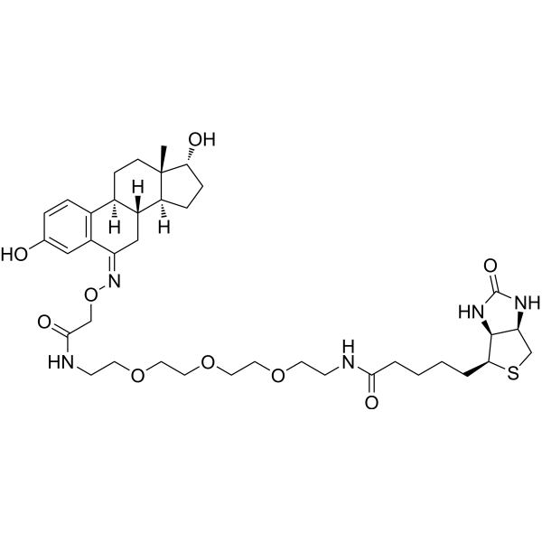 β-Estradiol-6-CMO-PEG3-biotin Chemical Structure