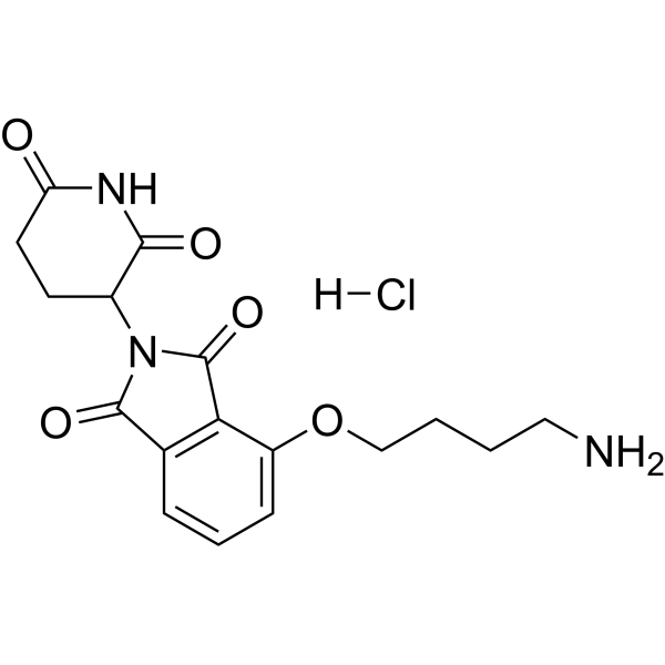 Thalidomide-4-O-C4-NH2 hydrochloride Chemical Structure