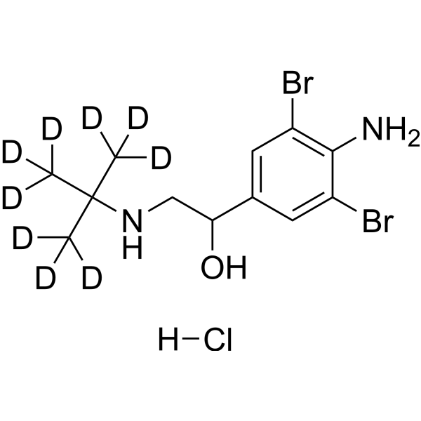 Brombuterol-d<sub>9</sub> hydrochloride Chemical Structure