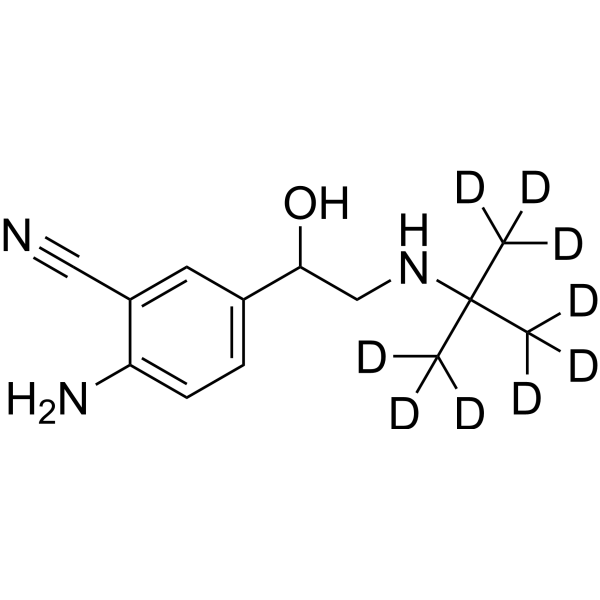 Cimbuterol-d<sub>9</sub> Chemical Structure